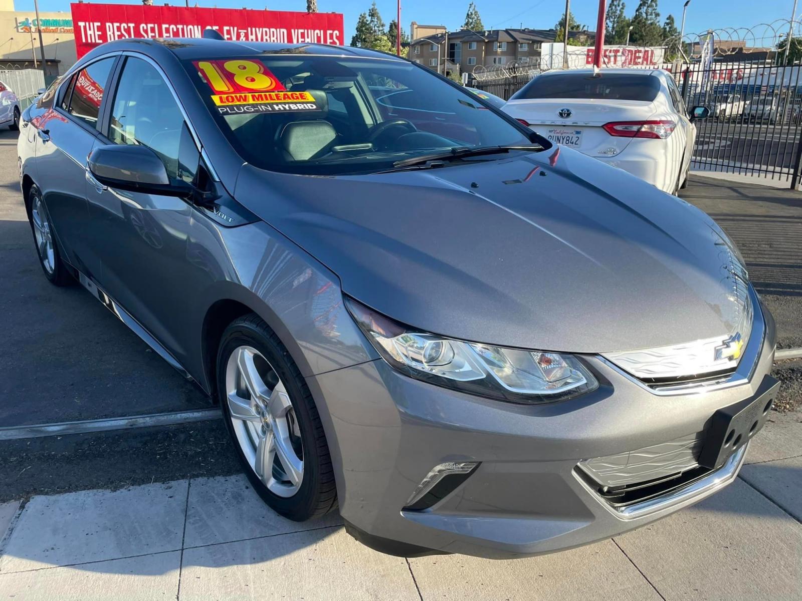 2018 DARK GRAY /BLACK Chevrolet Volt (1G1RC6S52JU) , located at 744 E Miner Ave, Stockton, CA, 95202, (209) 944-5770, 37.956863, -121.282082 - PLUS TAXES AND FEES - Photo #0